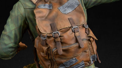 The Last of Us: Joel Bust - Close up of Joel's backpack